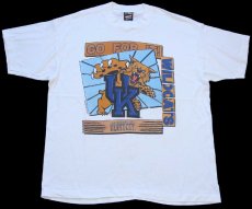 画像2: 90s USA製 GO FOR IT! WILDCATS UNIVERSITY OF KENTUCKY マスコット Tシャツ 白 XL (2)