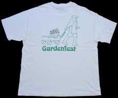 画像1: 90s USA製 Hanes Gardenfest COPPER アート コットンTシャツ 生成り XL (1)