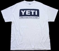 画像2: YETI ビッグロゴ コットンTシャツ 白 XL (2)