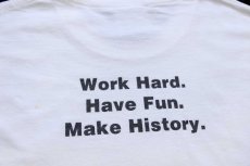 画像4: 00s amazon fulfillment アマゾン ロゴ Work Hard. Have Fun. Make History. 両面プリント コットンTシャツ 白 L (4)