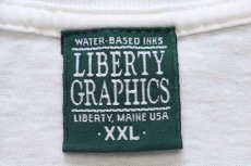 画像5: 90s USA製 L.L.BEAN FREEPORT,MAINE ベア 地形図 コットンTシャツ 白 XXL★特大 (5)