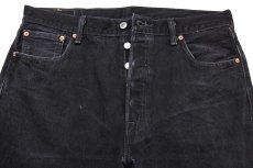 画像4: Levi'sリーバイス 501 ブラック デニムパンツ w36 L32★SDP2770 (4)