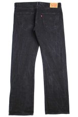 画像3: メキシコ製 Levi'sリーバイス 501 ストレッチ ブラック デニムパンツ w36 L32★SDP2778 (3)