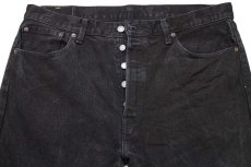 画像4: メキシコ製 Levi'sリーバイス 501 ストレッチ ブラック デニムパンツ w36 L32★SDP2778 (4)