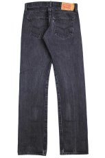 画像3: Levi'sリーバイス 501 ブラック デニムパンツ w30 L34★SDP2765 (3)