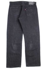 画像3: メキシコ製 Levi'sリーバイス 501 ブラック デニムパンツ w36 L32★SDP2771 (3)