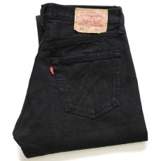 画像1: 00s トルコ製 Levi'sリーバイス 501 後染め ブラック デニムパンツ w31 L34★ユーロ (1)