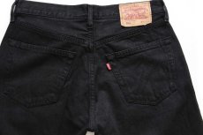 画像5: 00s トルコ製 Levi'sリーバイス 501 後染め ブラック デニムパンツ w31 L34★ユーロ (5)