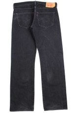 画像3: Levi'sリーバイス 501 ブラック デニムパンツ w36 L32★SDP2770 (3)