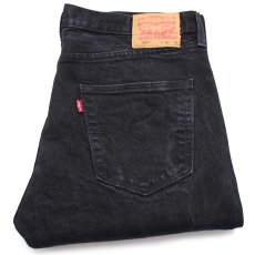 画像1: メキシコ製 Levi'sリーバイス 501 ストレッチ ブラック デニムパンツ w36 L32★SDP2778 (1)