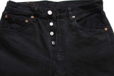 画像4: 00s トルコ製 Levi'sリーバイス 501 後染め ブラック デニムパンツ w31 L34★ユーロ (4)