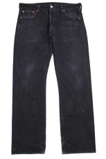 画像2: Levi'sリーバイス 501 ブラック デニムパンツ w36 L32★SDP2770 (2)