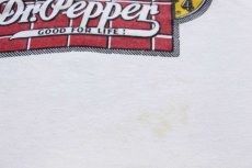 画像6: 90s USA製 Dr.Pepperドクターペッパー Nicholas MOTORMOBILIA ロゴ 両面プリント コットンTシャツ 白 XL (6)