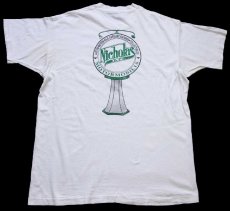 画像3: 90s USA製 Dr.Pepperドクターペッパー Nicholas MOTORMOBILIA ロゴ 両面プリント コットンTシャツ 白 XL (3)