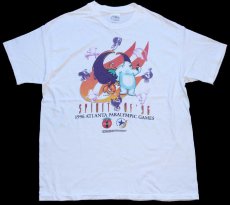 画像2: 90s USA製 Hanes 1996 ATLANTA PARALYMPIC パラリンピック Coca-Colaコカコーラ コットンTシャツ 白 XL (2)