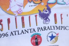 画像4: 90s USA製 Hanes 1996 ATLANTA PARALYMPIC パラリンピック Coca-Colaコカコーラ コットンTシャツ 白 XL (4)