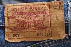 画像6: 90s USA製 Levi'sリーバイス 501 デニムパンツ w28 L32★127 (6)