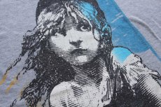 画像4: 80s USA製 Hanes Les Miserables レ ミゼラブル ミュージカル 両面プリント Tシャツ 杢グレー XL (4)