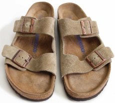 画像1: ドイツ製 BIRKENSTOCKビルケンシュトック Arizona アリゾナ スエードレザー サンダル ソフトフットベッド ベージュ 44/28.5 (1)