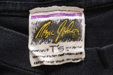 画像6: 90s NBA LOS ANGELES LAKERS レイカーズ Magic Johnson マジック ジョンソン BUST A MOVE コットンTシャツ 黒 L (6)