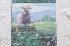 画像4: 90s USA製 patagoniaパタゴニア CHOOSE ORGANIC COTTON アート オーガニックコットンTシャツ 生成り S (4)