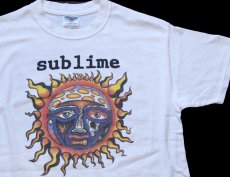 画像1: 00s sublime 40oz. To Freedom SKUNK RECORDS 両面プリント コットン バンドTシャツ 白 M (1)