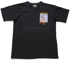 画像2: 90s NBA LOS ANGELES LAKERS レイカーズ Magic Johnson マジック ジョンソン BUST A MOVE コットンTシャツ 黒 L (2)