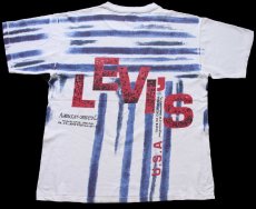 画像3: 90s イタリア製 Levi'sリーバイス オールオーバープリント コットンTシャツ 白 XL★ユーロ (3)