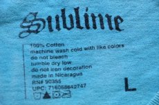 画像5: SUBLIME 40oz. To Freedom ムラ染め コットン バンドTシャツ 水色 L (5)