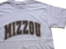 画像1: 90s USA製 The Cotton Exchange MIZZOU コットン×レーヨン Tシャツ 杢グレー M (1)