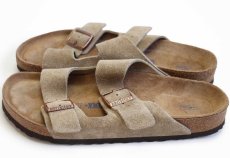 画像2: ドイツ製 BIRKENSTOCKビルケンシュトック Arizona アリゾナ スエードレザー サンダル ソフトフットベッド ベージュ 44/28.5 (2)