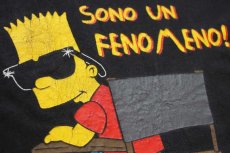 画像4: 90s The Simpsons シンプソンズ SONO UN FENO MENO! バート ディレクター コットンTシャツ 黒 (4)