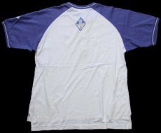 画像3: 90s NIKEナイキ TENNIS APPAREL SUPREME COURT ツートン ヘンリーネック コットン ラグランTシャツ 白×薄紫 M (3)