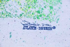 画像6: 90s USA製 THE USA SWIM TEAM ATLANTIC DESIGN SPEEDO 全面 スプラッシュ ペイント アート コットンTシャツ 白 XL (6)