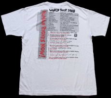 画像3: 80s USA製 Reebokリーボック HUMAN RIGHTS NOW! WORLD TOUR 1988 世界人権宣言 アート 両面プリント Tシャツ ライトグレー (3)