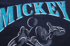 画像4: 90s USA製 Disneyディズニー MICKEY ミッキー マウス コットンTシャツ 黒 フェード XL (4)