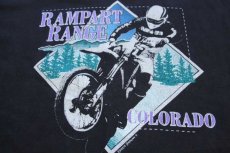 画像4: 90s Hanes RAMPART RANGE COLORADO モトクロス コットン 長袖Tシャツ 黒 XXL★特大 (4)