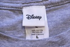 画像5: 00s モロッコ製 Disneyディズニー ミッキー マウス M コットンTシャツ 杢グレー L (5)