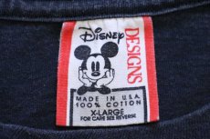 画像5: 90s USA製 Disneyディズニー MICKEY ミッキー マウス コットンTシャツ 黒 フェード XL (5)