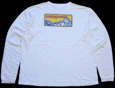 画像1: 00s patagoniaパタゴニア Beneficial T's ロゴ バックプリント オーガニックコットン 長袖Tシャツ 白 XL (1)