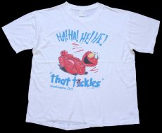 画像2: 90s HA!HA!HE!HE! that tickles エルモ コットンTシャツ 白 (2)