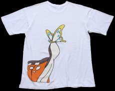 画像2: 90s WALT DISNEY CLASSIC ディズニー Bambiバンビ 両面プリント コットンTシャツ 白 (2)