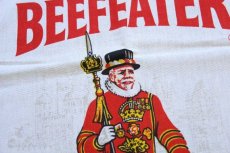 画像3: ビンテージ 英国製 BEEFEATER LONDON DISTILLED DRY GIN 染み込みプリント コットン タペストリー (3)