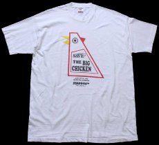 画像2: 90s USA製 SAVE THE BIG CHICKEN KFC ケンタッキーフライドチキン ロゴ 両面プリント コットンTシャツ 白 XL (2)