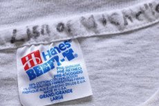 画像5: 90s USA製 Hanes Disneyディズニー グーフィー アート コットンTシャツ 杢ライトグレー L (5)