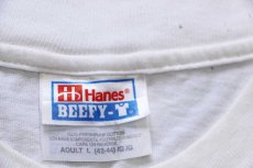 画像5: 90s Hanes SIMPSONシンプソン ビッグロゴ コットン ポケットTシャツ 白 L (5)