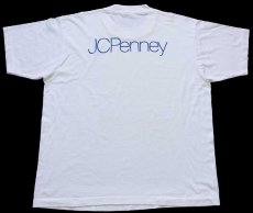 画像1: 90s USA製 JCPenney ロゴ HCB/ZACHRY JOINT VENTURE Tシャツ 白 XL (1)