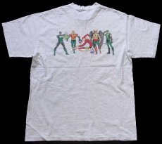 画像3: 90s USA製 DC COMICS スーパーマン バットマン キャラクター両面プリント コットンTシャツ 杢ライトグレー XL (3)