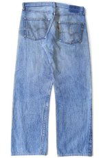 画像3: 70s USA製 Levi'sリーバイス 501 66後期 ダメージ リペア デニムパンツ ヒゲ w35 (3)