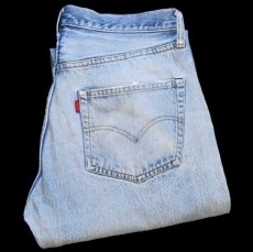 画像1: 80s USA製 Levi'sリーバイス 501 66後期 ダメージ リペア デニムパンツ w33 (1)